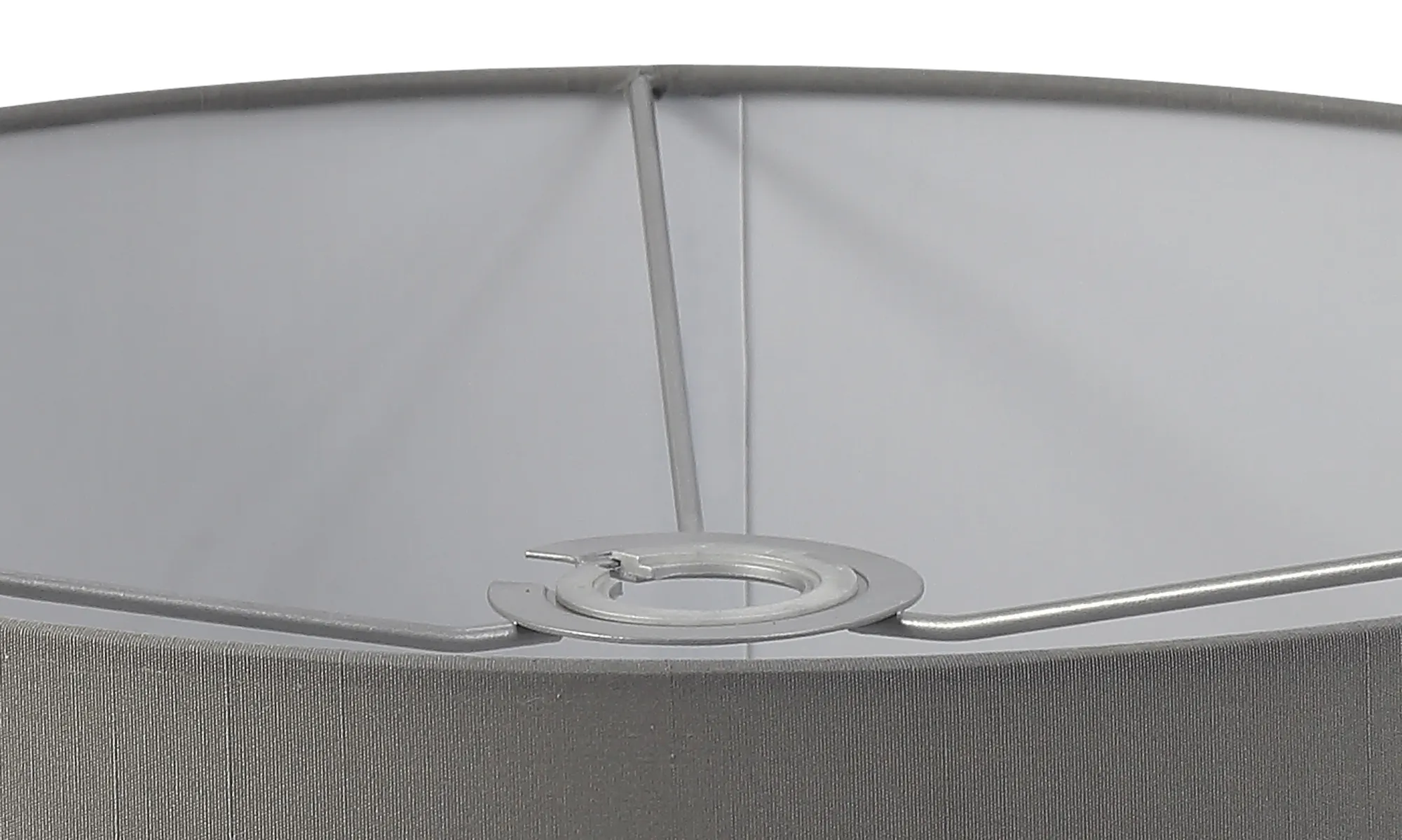 Baymont 40cm Semi Flush 3 Light Polished Chrome, Grey, Frosted Diffuser DK0326  Deco Baymont CH GR